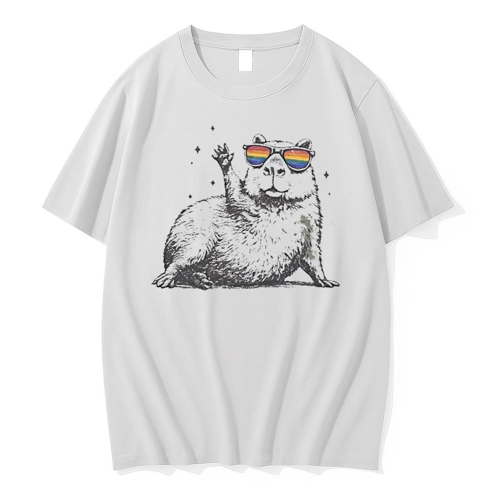 Original Capybara Rainbow Subtle Pride Lgbtq Tshirts Jpg Unisex T-shirt, Sweatshirt, Hoodie, Long Sleeve Tee - T-Shirt, Sweatshirt, Hoodie
