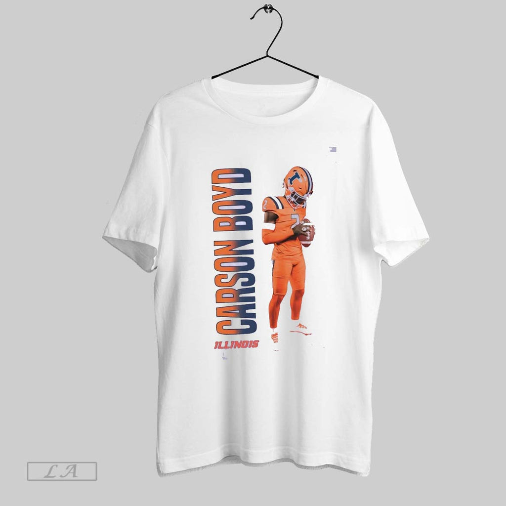 Original Carson Boyd Portrait Illinois Football Unisex T-shirt, Sweatshirt, Hoodie, Long Sleeve Tee - T-Shirt, Sweatshirt, Hoodie