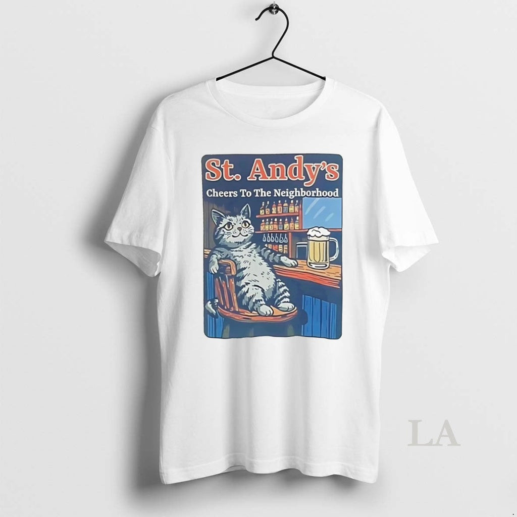 Original Cat St Andys Cheers Neighborhood T-Shirts, Hoodie, Sweatshirt - T-Shirt, Sweatshirt, Hoodie