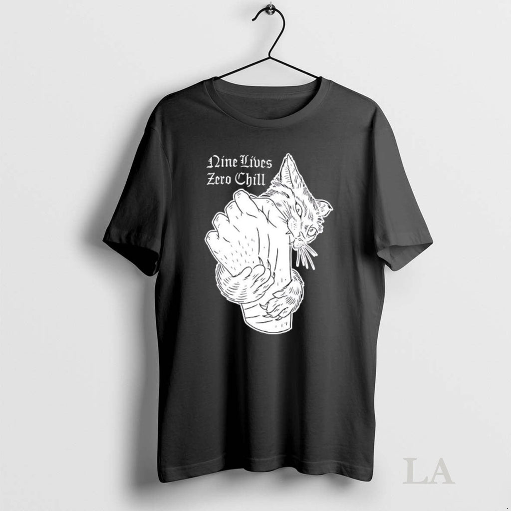 Original Cat Nine Lives Zero Chill Unisex T-shirt, Sweatshirt, Hoodie, Long Sleeve Tee - T-Shirt, Sweatshirt, Hoodie