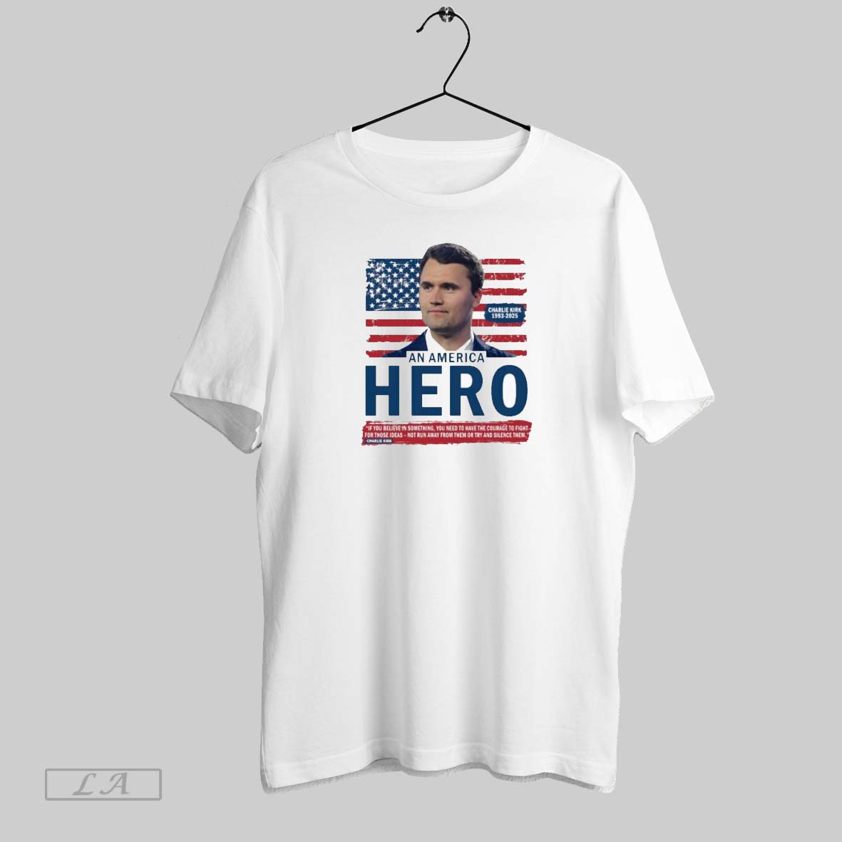 Original Charlie Kirk American Hero Patriotic Flag Unisex T-shirt, Sweatshirt, Hoodie, Long Sleeve Tee - T-Shirt, Sweatshirt, Hoodie