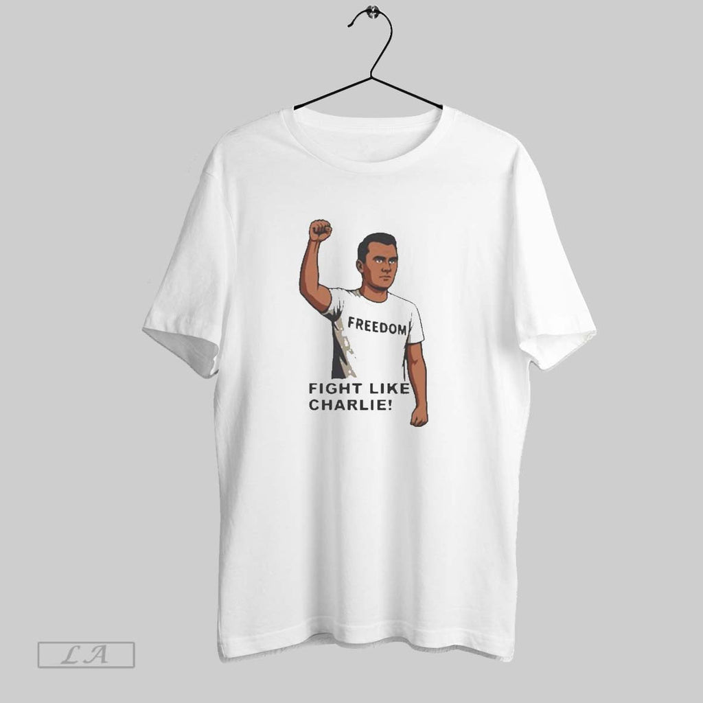 Original Charlie Kirk Fight Like Freedom 2025 Unisex T-shirt, Sweatshirt, Hoodie, Long Sleeve Tee - T-Shirt, Sweatshirt, Hoodie