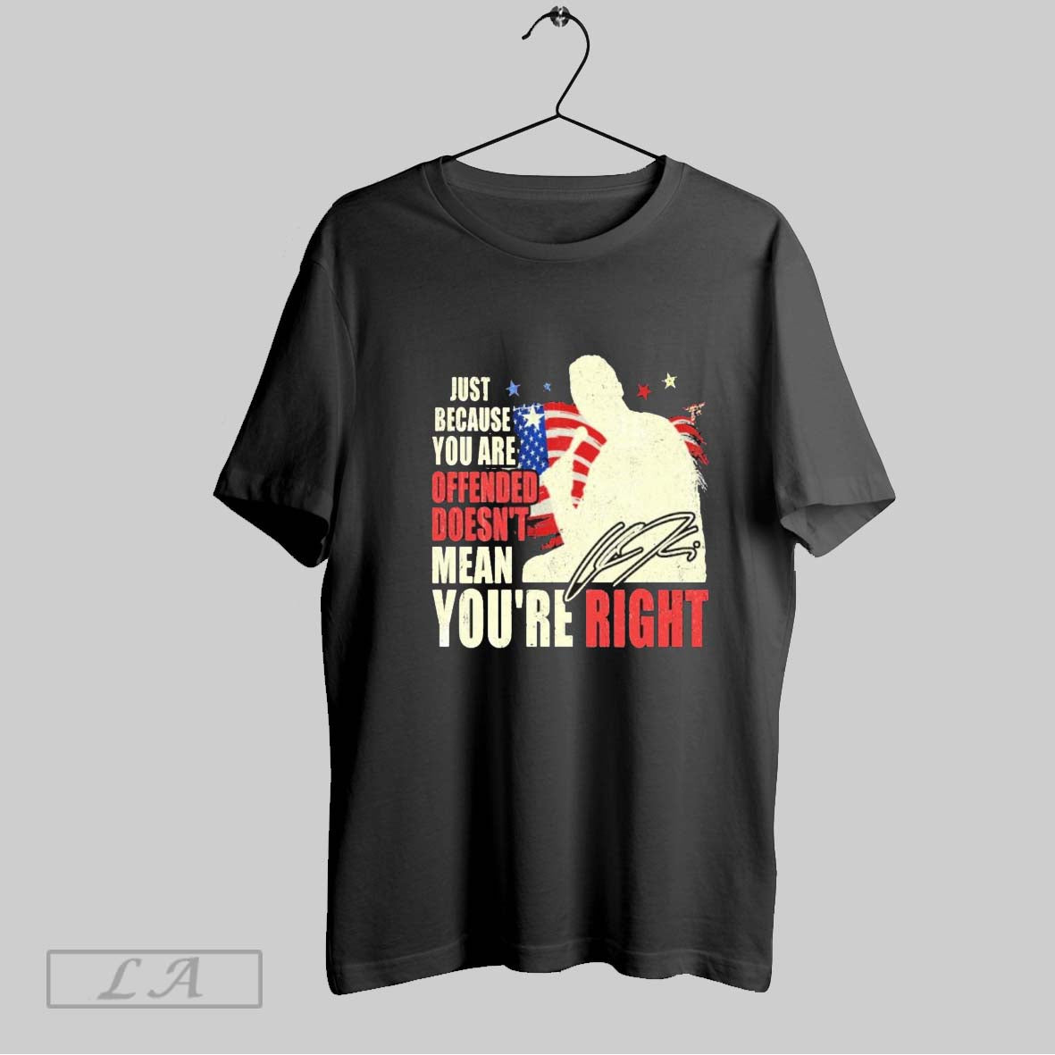 Original Charlie Kirk Just Because Youre Offended Doesnt Mean Youre Right Unisex T-shirt, Sweatshirt, Hoodie, Long Sleeve Tee - T-Shirt, Sweatshirt, Hoodie