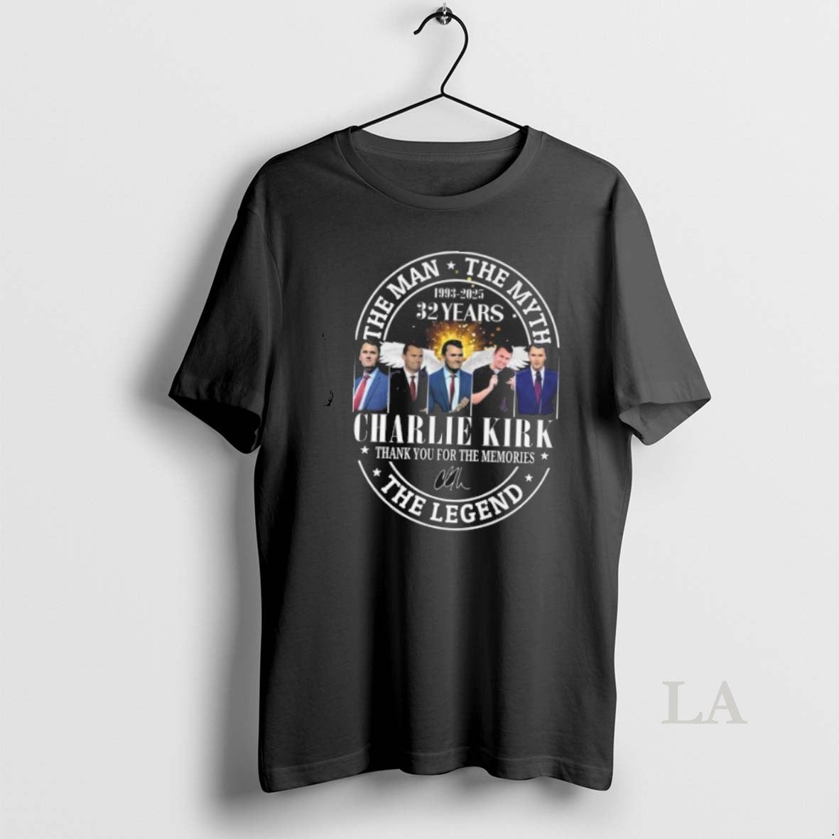 Original Charlie Kirk The Man The Myth The Legend 1993 2025 32 Years Thank You Unisex T-shirt, Sweatshirt, Hoodie, Long Sleeve Tee - T-Shirt, Sweatshirt, Hoodie