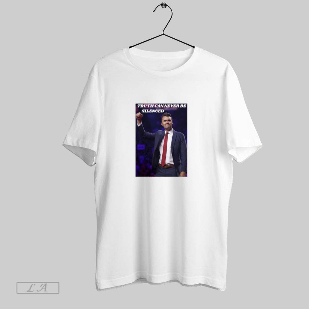 Original Charlie Kirk The Truth Can Never Be Silenced Unisex T-shirt, Sweatshirt, Hoodie, Long Sleeve Tee - T-Shirt, Sweatshirt, Hoodie