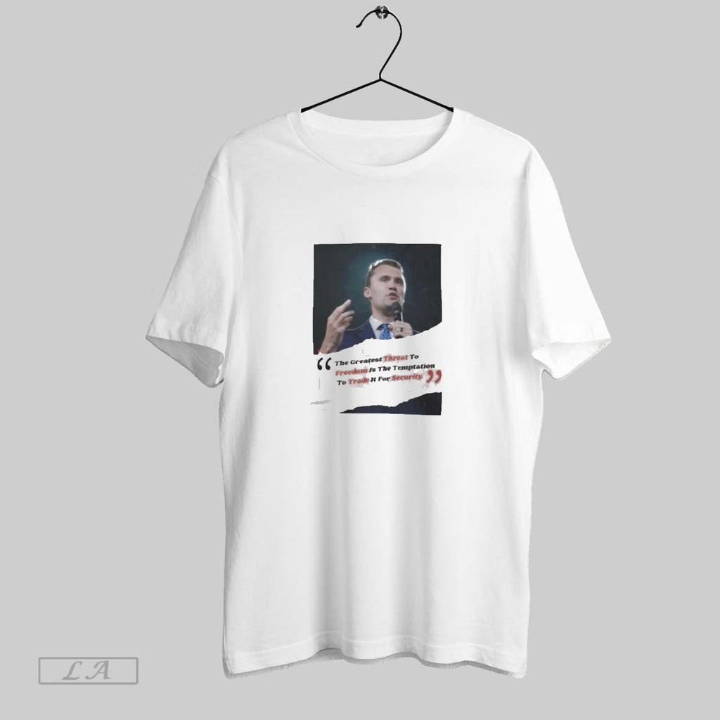 Original Charlie Kirk Threat Freedom Trade Security Unisex T-shirt, Sweatshirt, Hoodie, Long Sleeve Tee - T-Shirt, Sweatshirt, Hoodie