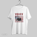 Original Charlie Kirk Voice Of A Generation Patriotic Unisex T-shirt, Sweatshirt, Hoodie, Long Sleeve Tee - T-Shirt, Sweatshirt, Hoodie
