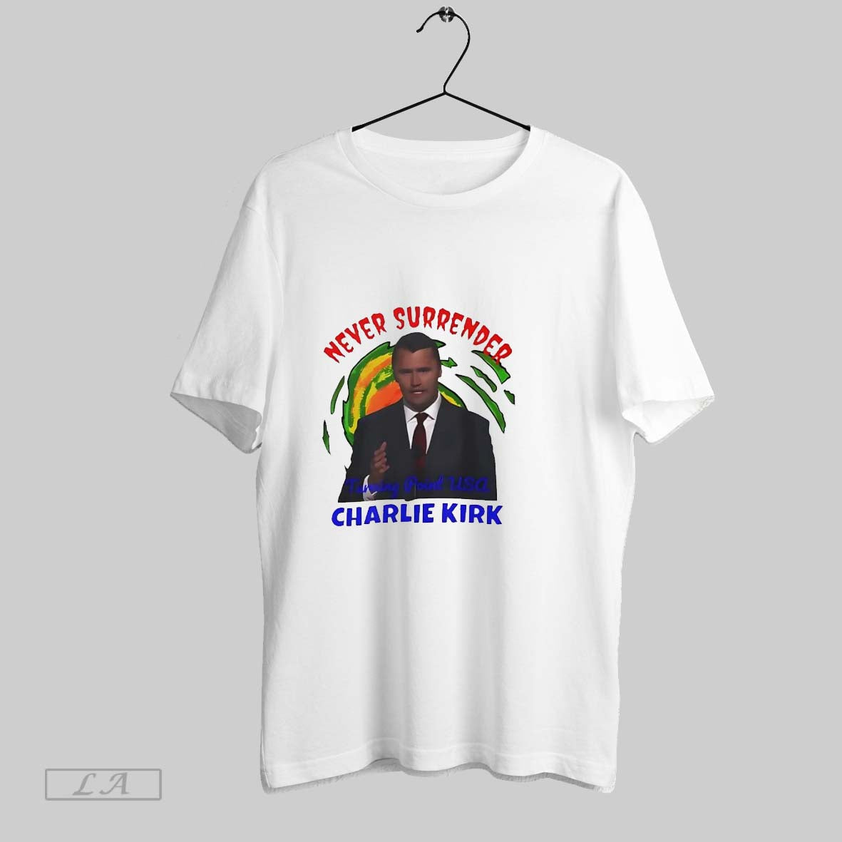 Original Charlie Kirk Never Surrender Bold Turning Point Usa Unisex T-shirt, Sweatshirt, Hoodie, Long Sleeve Tee - T-Shirt, Sweatshirt, Hoodie