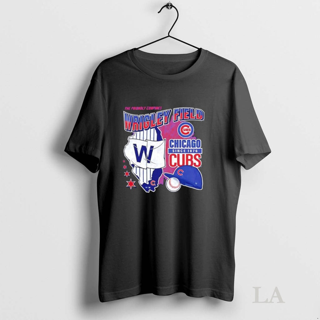 Original Chicago Cubs The Friendsly Confines 1876 Wrigley Field Unisex T-shirt, Sweatshirt, Hoodie, Long Sleeve Tee - T-Shirt, Sweatshirt, Hoodie