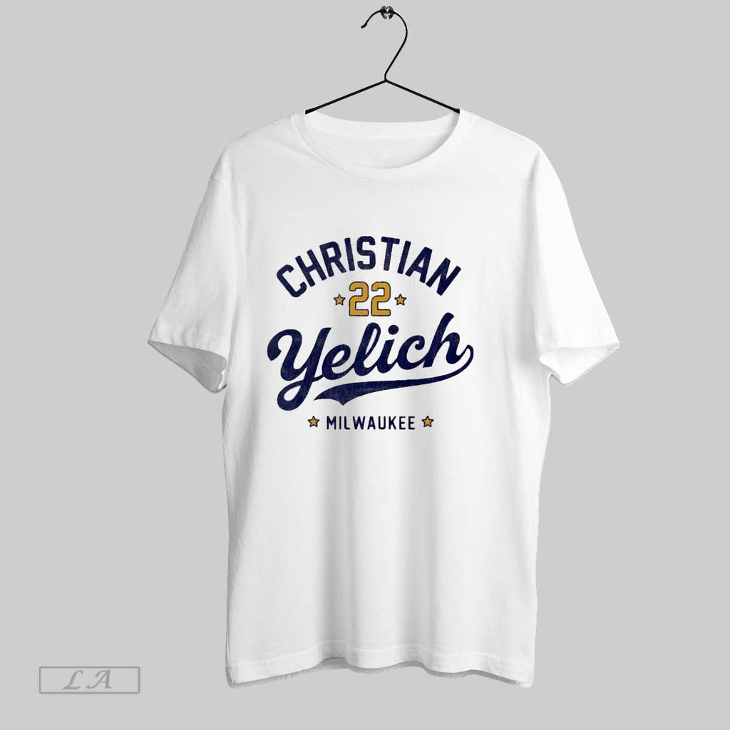 Original Christian Yelich Milwaukee Unisex T-shirt, Sweatshirt, Hoodie, Long Sleeve Tee - T-Shirt, Sweatshirt, Hoodie