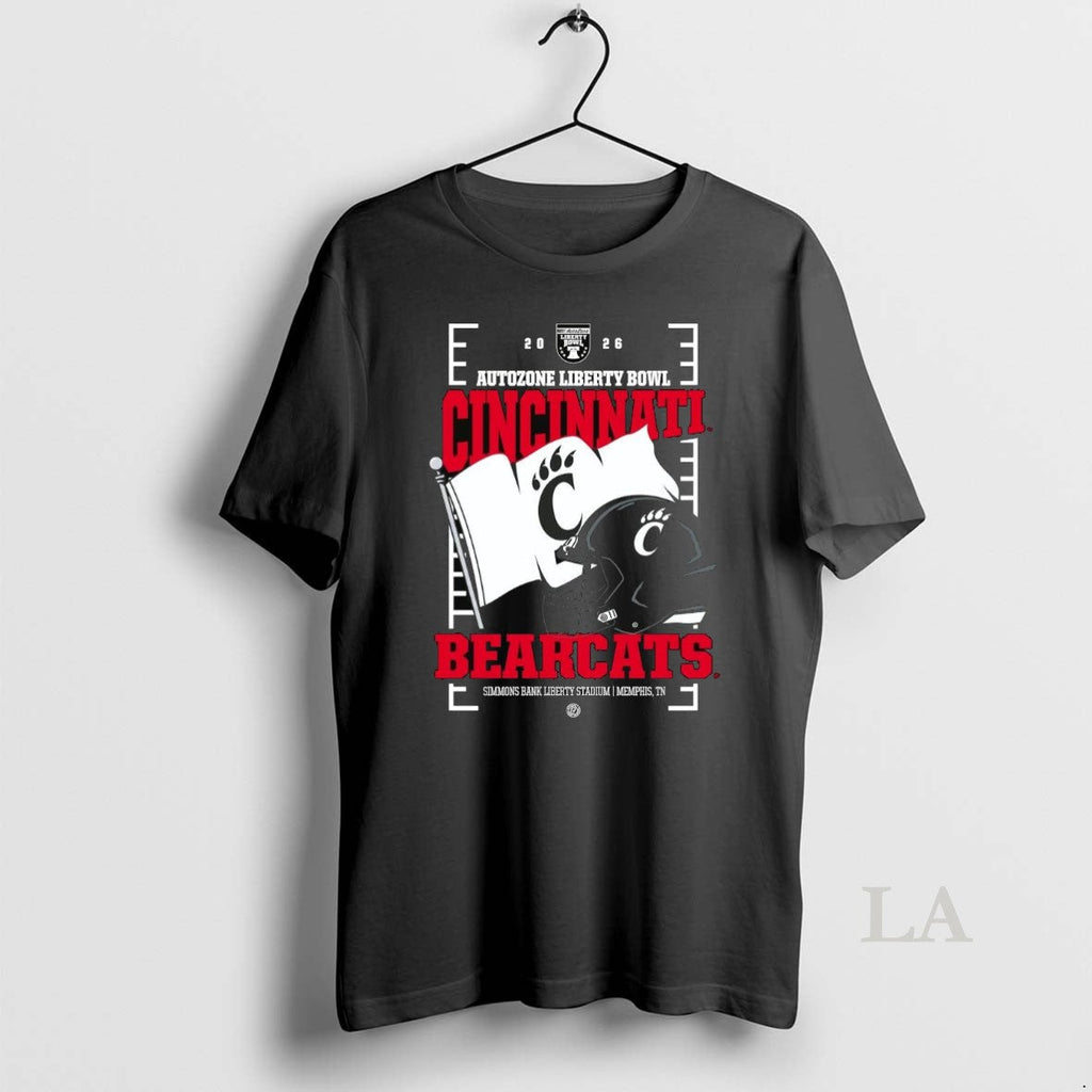 Original Cincinnati Bearcats 2026 Autozone Liberty Bowl Helmet Flag T-Shirts, Hoodie, Sweatshirt - T-Shirt, Sweatshirt, Hoodie