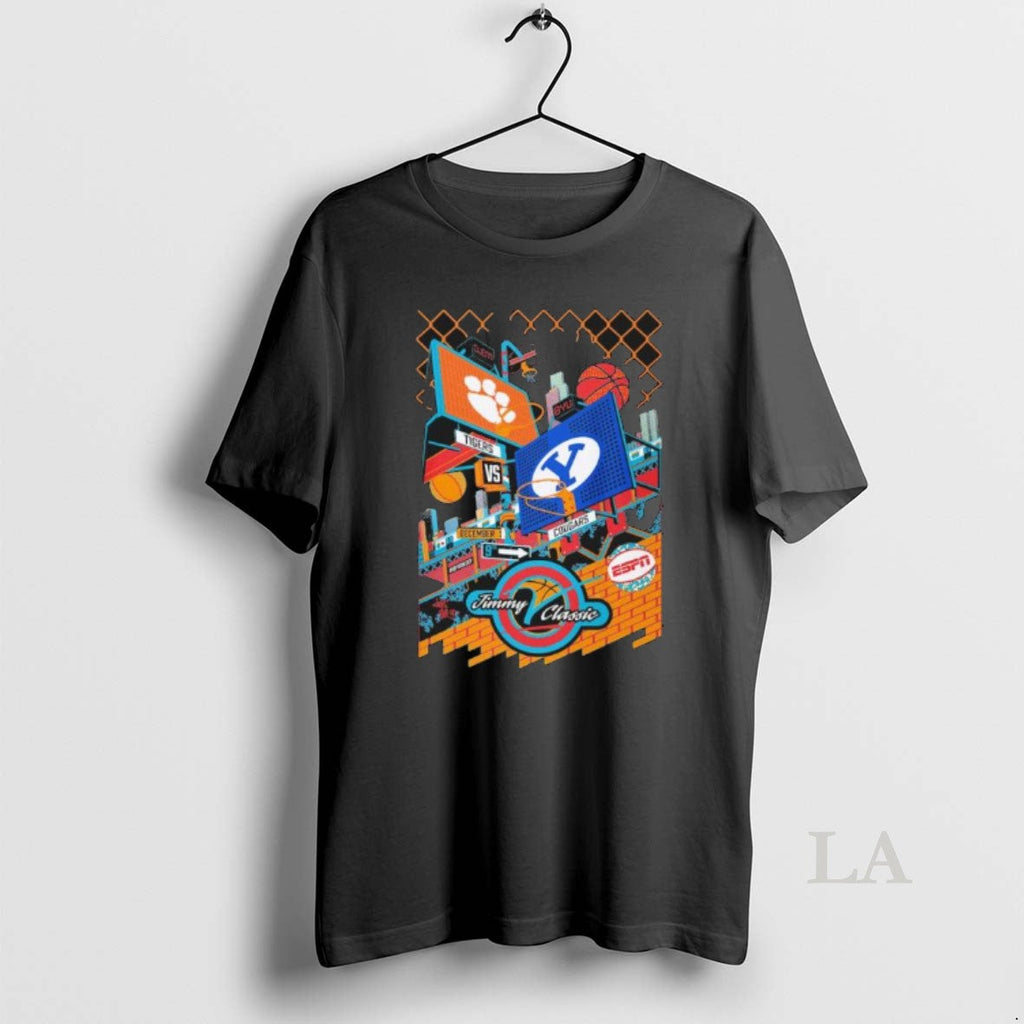 Original Clemson Vs Byu 2025 Jimmy V Classic Basketball T-Shirts, Hoodie, Sweatshirt - T-Shirt, Sweatshirt, Hoodie