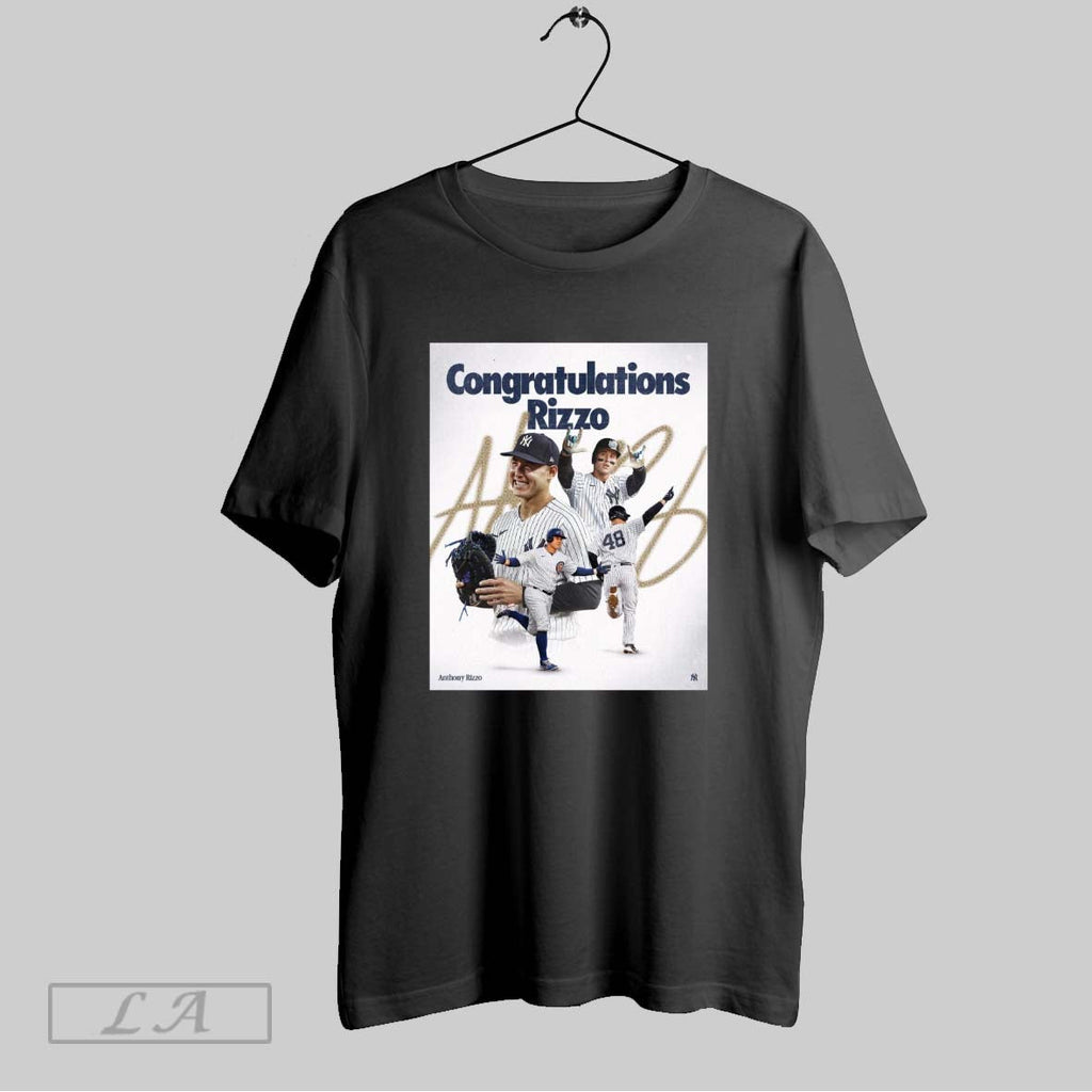 Original Congratulations Rizzo Retirement New York Yankees Anthony Rizzo Signature Poster Unisex T-shirt, Sweatshirt, Hoodie, Long Sleeve Tee - T-Shirt, Sweatshirt, Hoodie