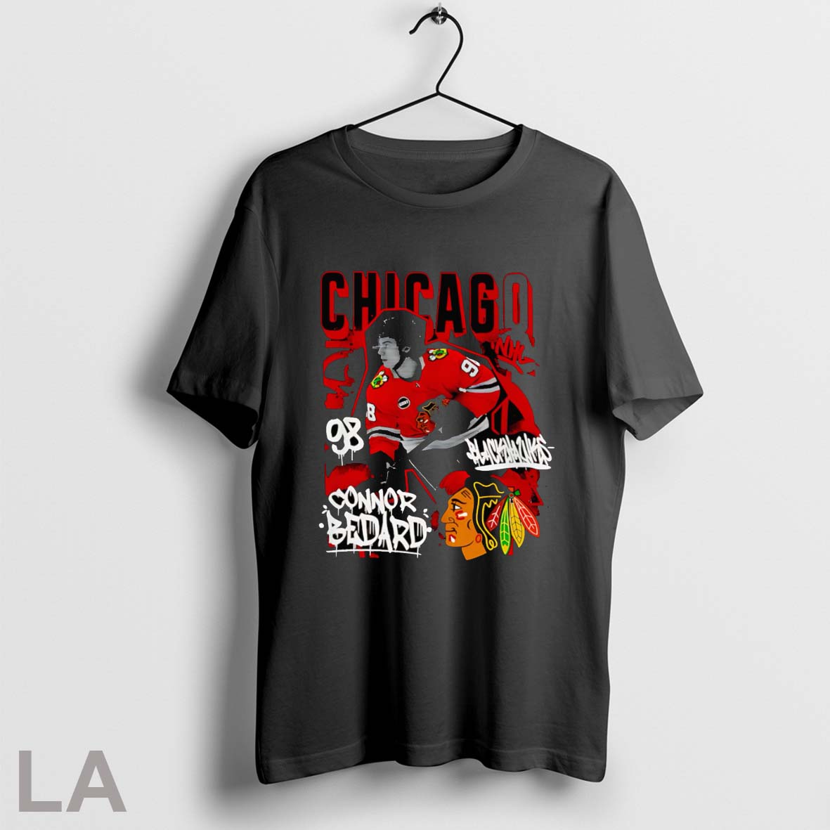 Original Connor Bedard Chicago Blackhawks Reel Graphic Unisex T-shirt, Sweatshirt, Hoodie, Long Sleeve Tee - T-Shirt, Sweatshirt, Hoodie