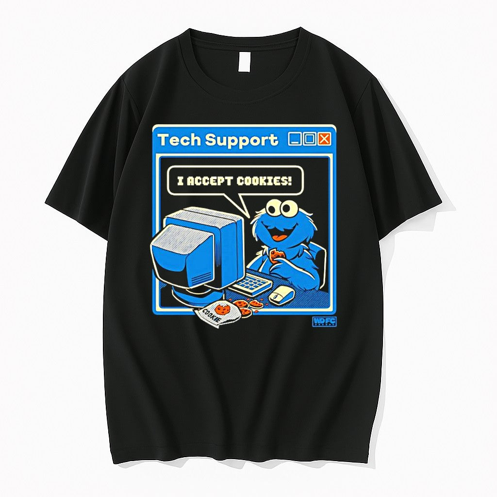 Original Cookie Monster I Accept Cookies Tech Support Tshirts Jpg Unisex T-shirt, Sweatshirt, Hoodie, Long Sleeve Tee - T-Shirt, Sweatshirt, Hoodie