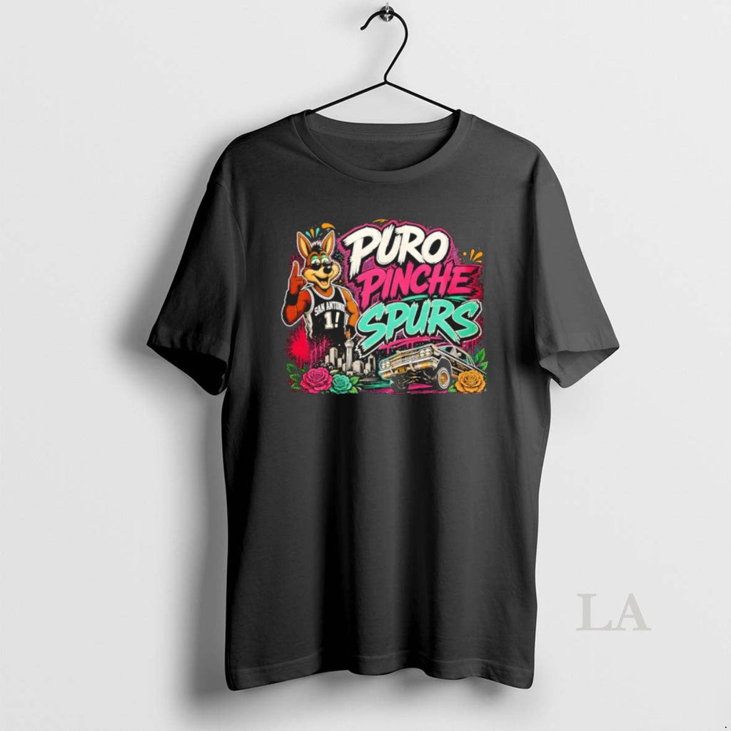 Original Coyote Puro Pinche Spurs San Antonio Spurs Basketball Nba 2026 Unisex T-shirt, Sweatshirt, Hoodie, Long Sleeve Tee - T-Shirt, Sweatshirt, Hoodie