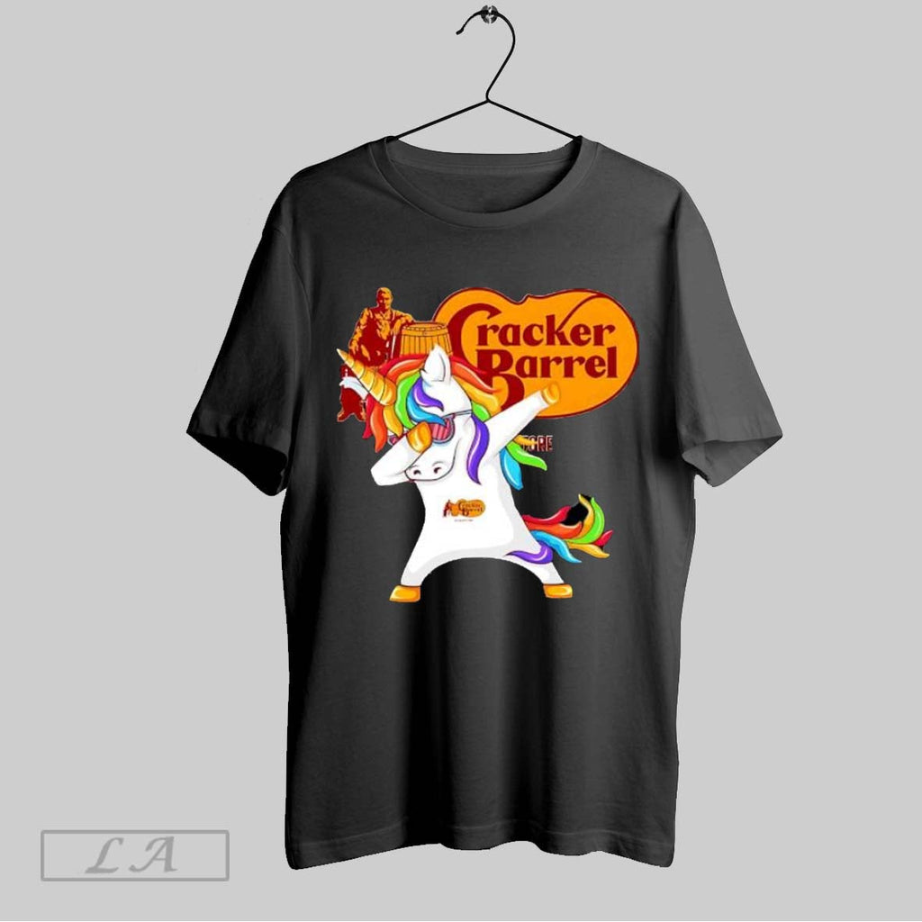 Original Cracker Barrel Old Country Store Dabbing Unicorn Rainbow Unisex T-shirt, Sweatshirt, Hoodie, Long Sleeve Tee - T-Shirt, Sweatshirt, Hoodie