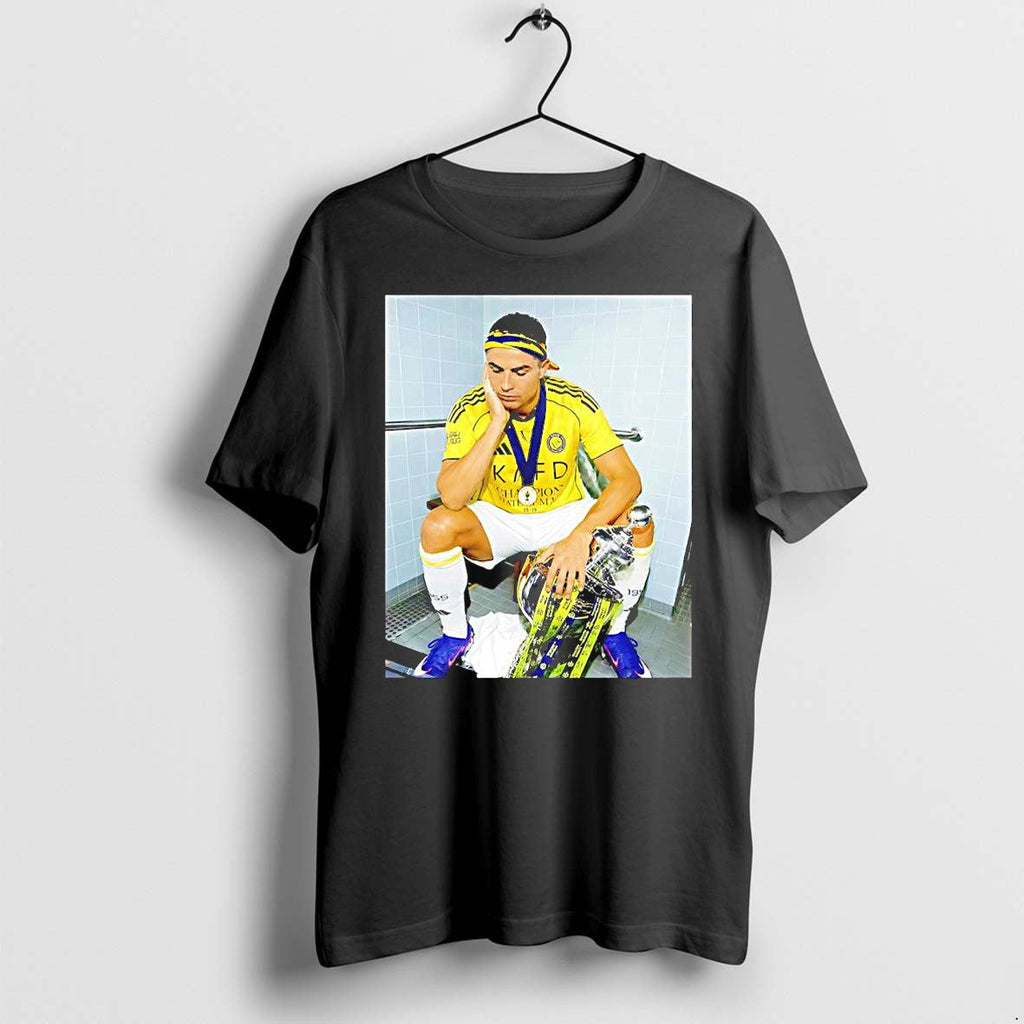 Original Cristiano Ronaldo Al Nassr Champion 2026 Trophy Football Parody Tshirts Unisex T-shirt, Sweatshirt, Hoodie, Long Sleeve Tee - T-Shirt, Sweatshirt, Hoodie