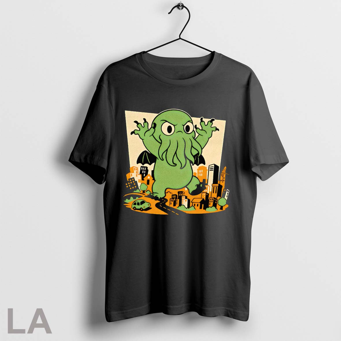 Original Cthulhu City Destruction Unisex T-shirt, Sweatshirt, Hoodie, Long Sleeve Tee - T-Shirt, Sweatshirt, Hoodie