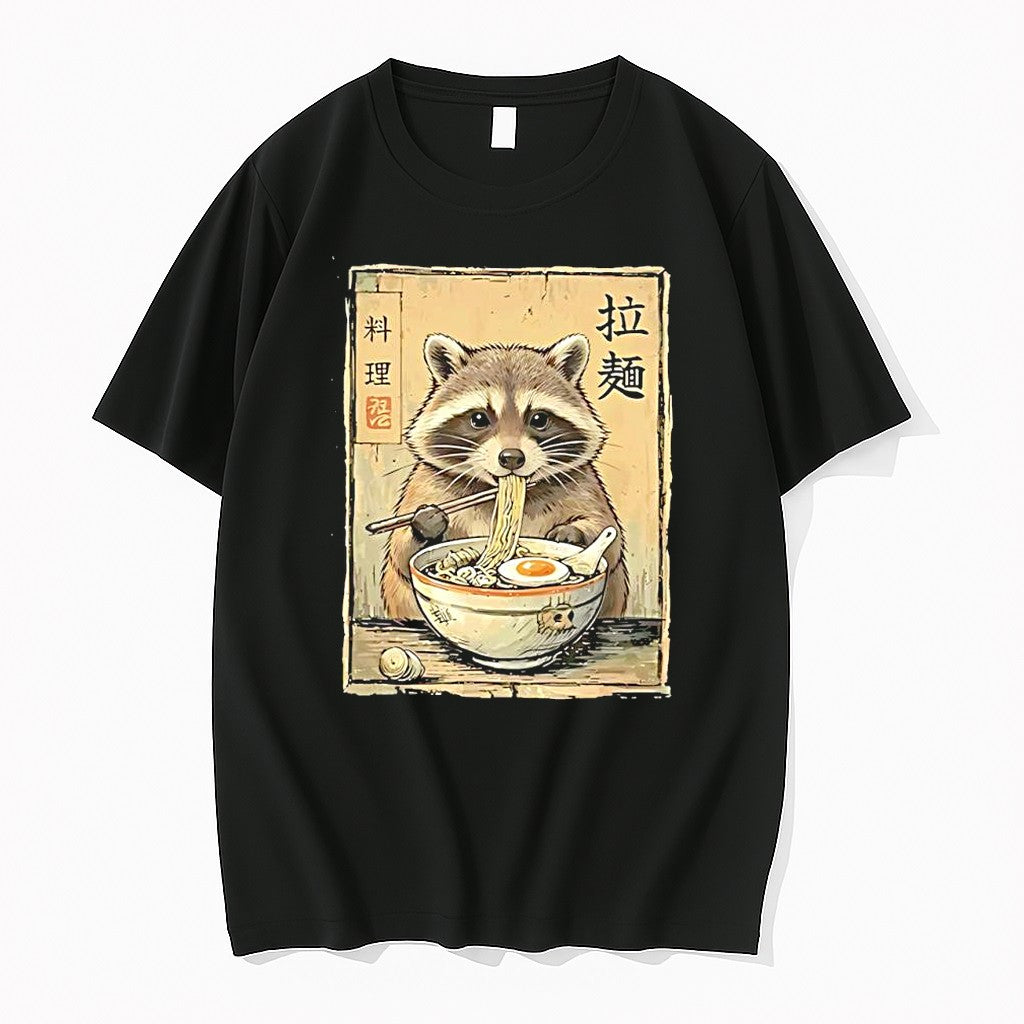 Original Cute Raccoon Eating Ramen Japanese Cuisine Tshirts Jpg Unisex T-shirt, Sweatshirt, Hoodie, Long Sleeve Tee - T-Shirt, Sweatshirt, Hoodie