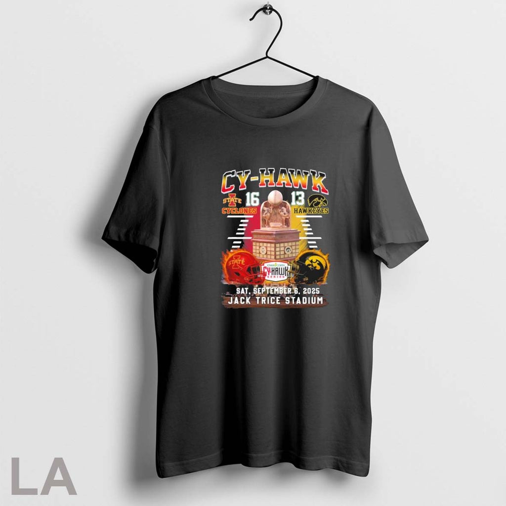 Original Cy Hawk Iowa State 16 13 Iowa September 6 2025 Jack Trice Stadium Unisex T-shirt, Sweatshirt, Hoodie, Long Sleeve Tee - T-Shirt, Sweatshirt, Hoodie