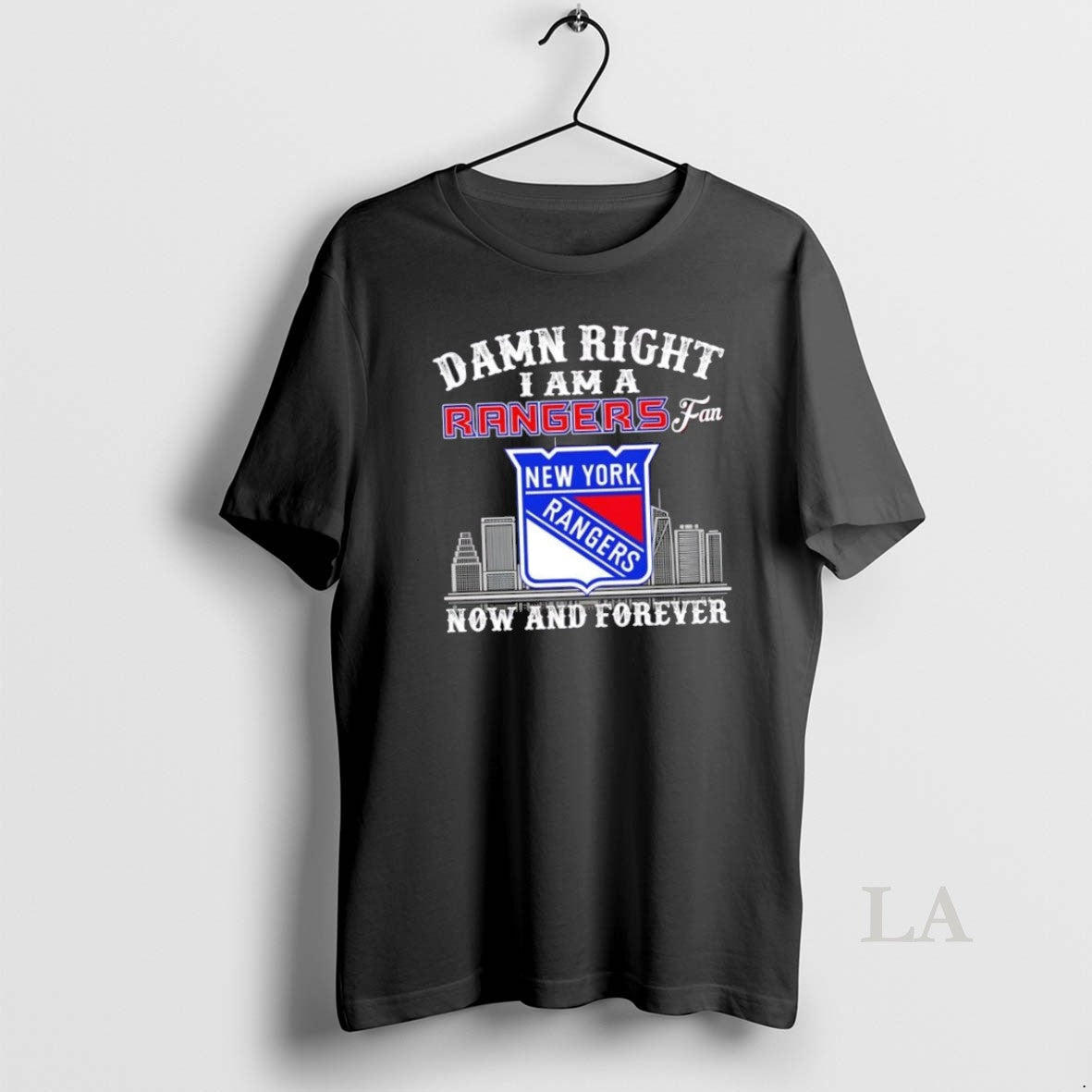 Original Damn Right I Am A New York Rangers Fan Now And Forever Skyline Unisex T-shirt, Sweatshirt, Hoodie, Long Sleeve Tee - T-Shirt, Sweatshirt, Hoodie