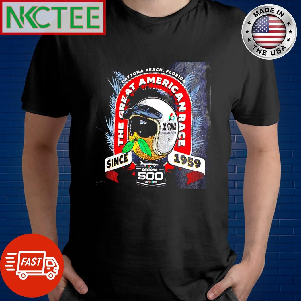 Original Daytona Beach Florida The Great American Race Since 1959 Dayotna 500 2025 shirt Unisex T-shirt, Sweatshirt, Hoodie, Long Sleeve Tee - T-Shirt, Sweatshirt, Hoodie
