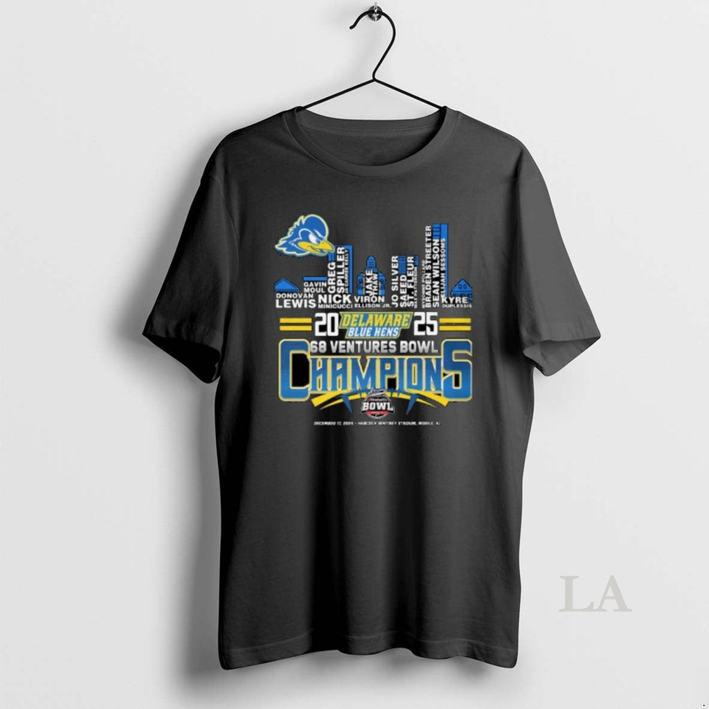 Original Delaware Blue Hens 2025 68 Ventures Bowl Champions City Skylines T-Shirts, Hoodie, Sweatshirt - T-Shirt, Sweatshirt, Hoodie