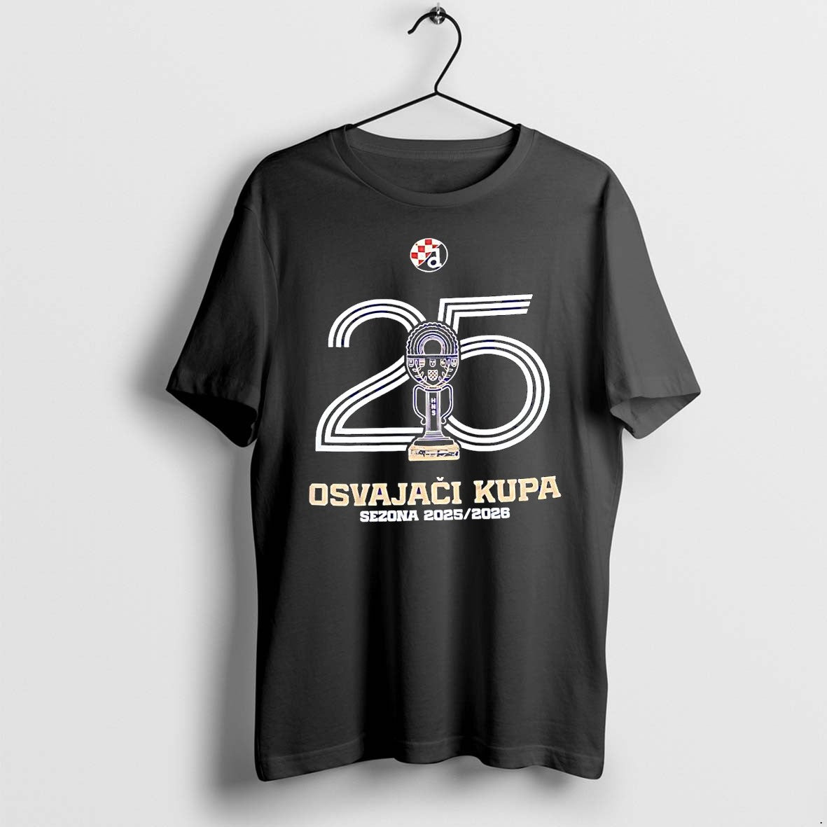 Original Dinamo Zagreb 25th Anniversary Hns Cup Winners 2025 2026 Soccer Trophy Tshirts Unisex T-shirt, Sweatshirt, Hoodie, Long Sleeve Tee - T-Shirt, Sweatshirt, Hoodie