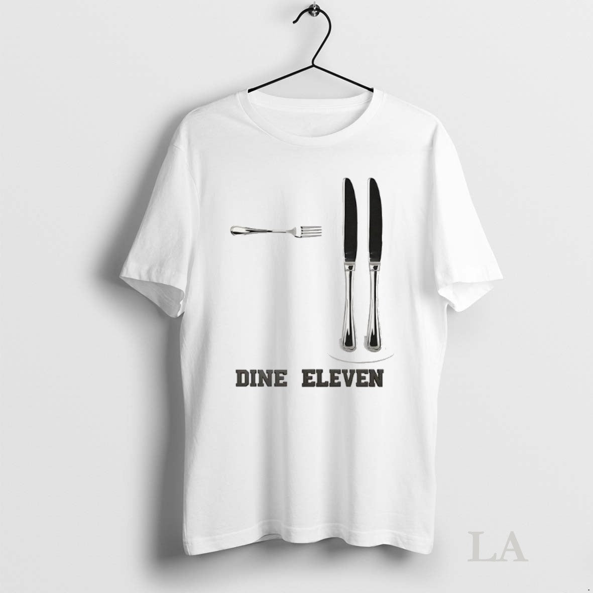 Original Dine Eleven Fork And Knife Unisex T-shirt, Sweatshirt, Hoodie, Long Sleeve Tee - T-Shirt, Sweatshirt, Hoodie