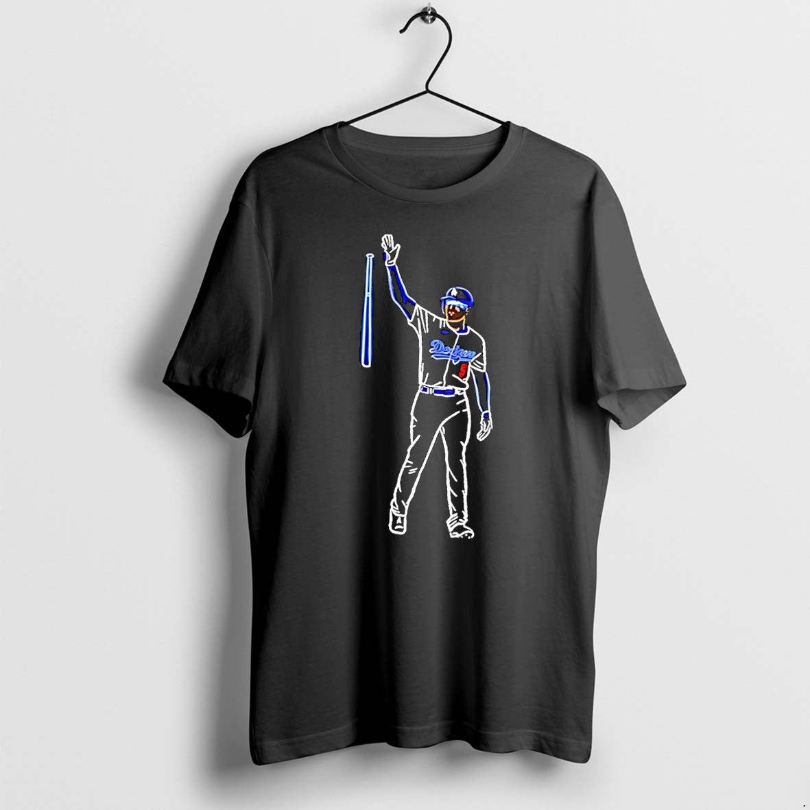Original Dodgers Freddie Freeman Walk Off Homer Neon Black Tshirts Jpg Unisex T-shirt, Sweatshirt, Hoodie, Long Sleeve Tee - T-Shirt, Sweatshirt, Hoodie