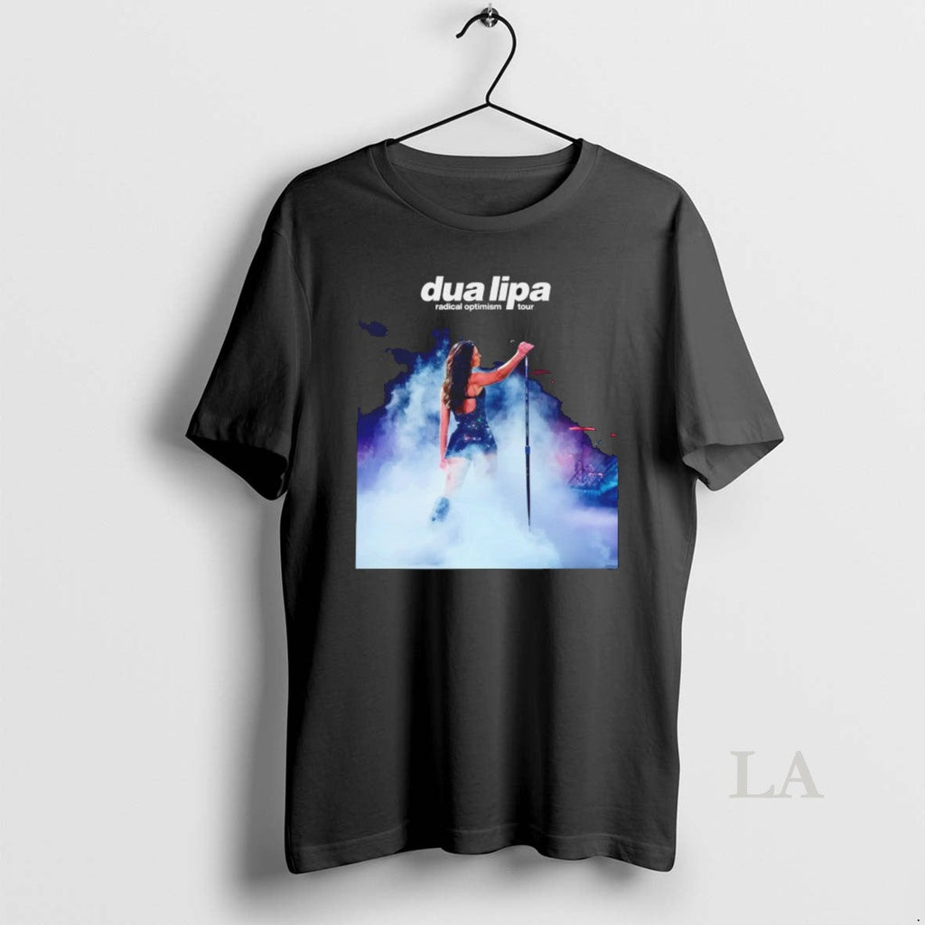 Original Dua Lipa Radical Optimism Tour Print Round Neck Unisex T-shirt, Sweatshirt, Hoodie, Long Sleeve Tee - T-Shirt, Sweatshirt, Hoodie