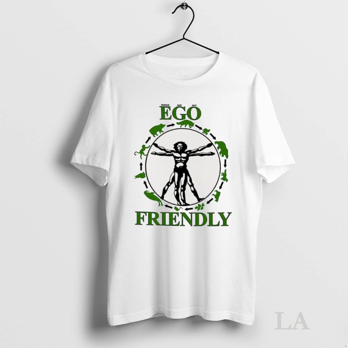 Original Edging God Out Friendly Vitruvius The Relationship Between Humans And Nature Unisex T-shirt, Sweatshirt, Hoodie, Long Sleeve Tee - T-Shirt, Sweatshirt, Hoodie