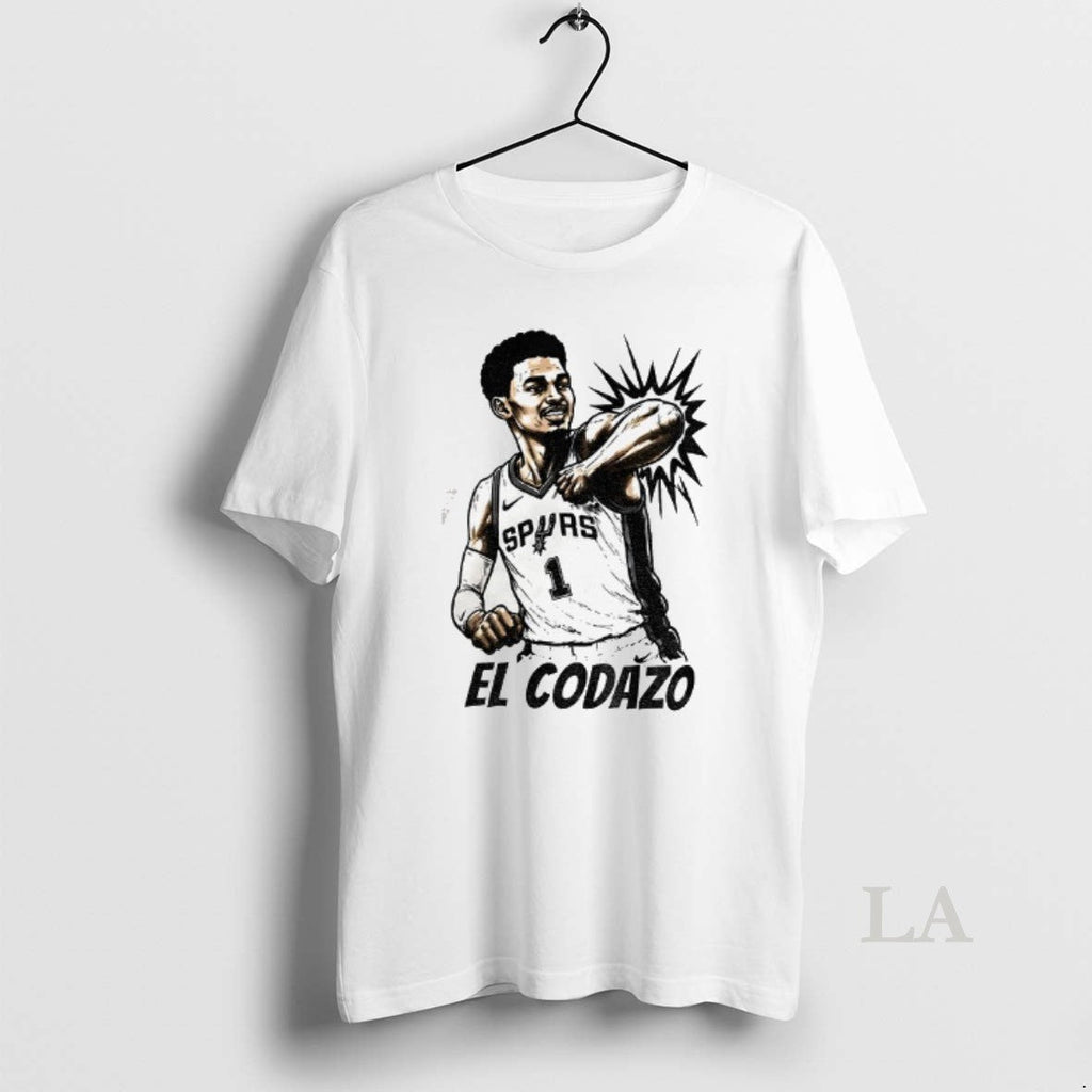 Original El Codazo Victor Wembanyama San Antonio Spurs Basketball Vintage Unisex T-shirt, Sweatshirt, Hoodie, Long Sleeve Tee - T-Shirt, Sweatshirt, Hoodie