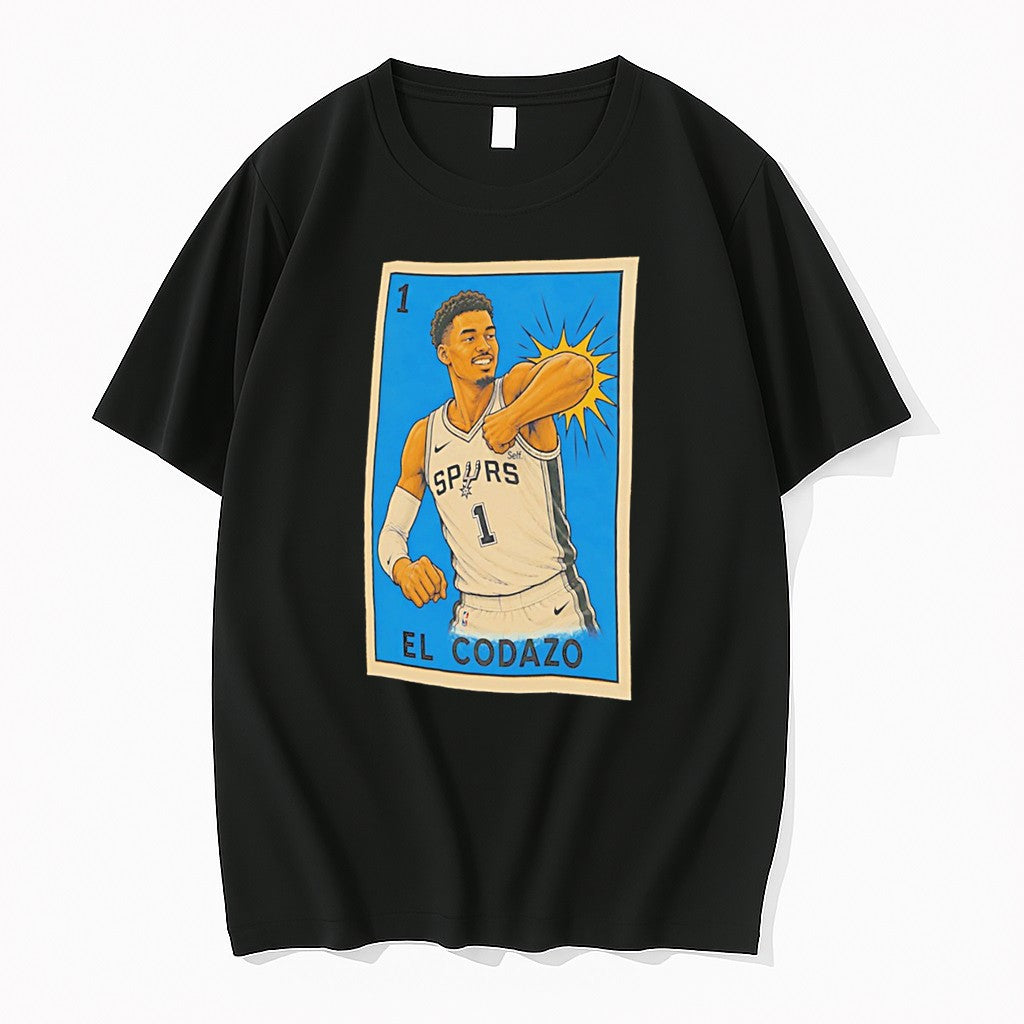 Original El Codazo Victor Wembanyama San Antonio Spurs Tee Tshirts Jpg Unisex T-shirt, Sweatshirt, Hoodie, Long Sleeve Tee - T-Shirt, Sweatshirt, Hoodie