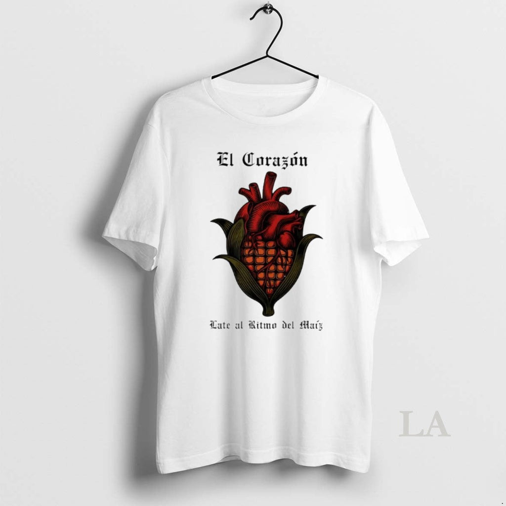 Original El Corazon Late Al Ritmo Maiz T-Shirts, Hoodie, Sweatshirt - T-Shirt, Sweatshirt, Hoodie