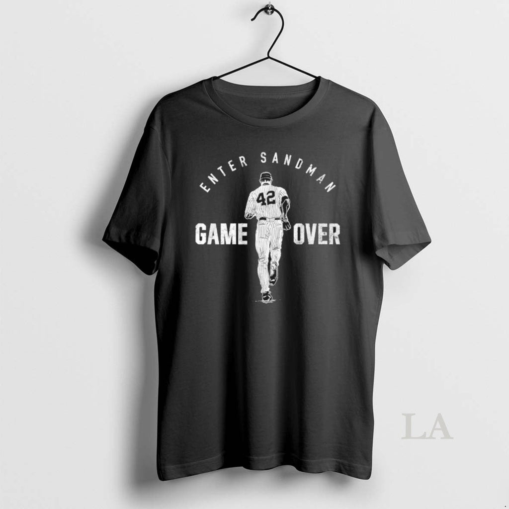 Original Enter Sandman Mariano Rivera New York Yankees Baseball Game Over Unisex T-shirt, Sweatshirt, Hoodie, Long Sleeve Tee - T-Shirt, Sweatshirt, Hoodie