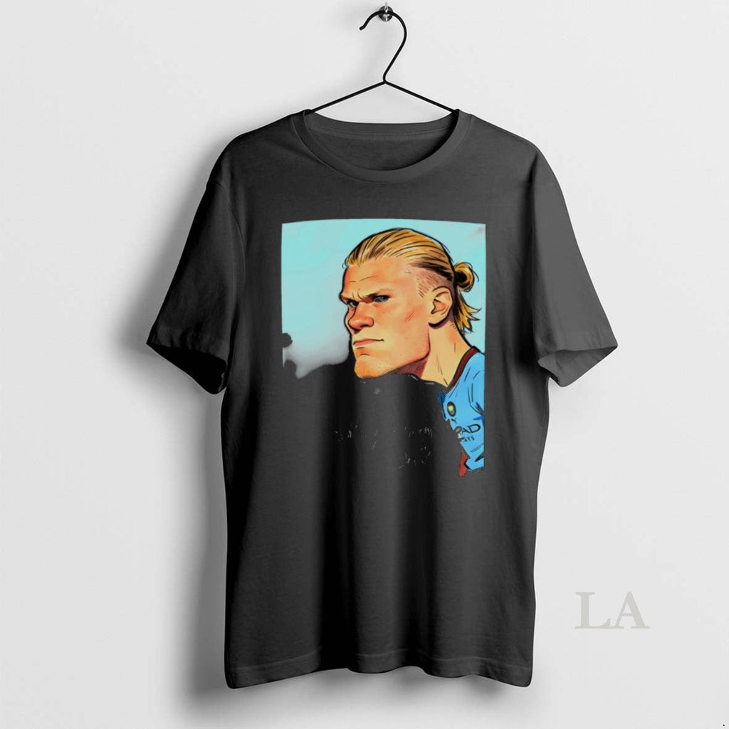 Original Erling Haaland Cartoon Manchester City Football Stay Humble Eh Unisex T-shirt, Sweatshirt, Hoodie, Long Sleeve Tee - T-Shirt, Sweatshirt, Hoodie