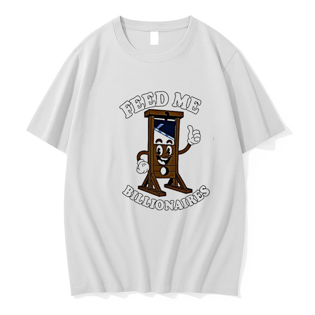 Original Feed Me Billionaires Cartoon Guillotine Tshirts Jpg Unisex T-shirt, Sweatshirt, Hoodie, Long Sleeve Tee - T-Shirt, Sweatshirt, Hoodie