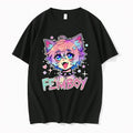 Original Femboy Catboy Nekomimi Anime Manga Kawaii Cute Pastel Sparkling Spiked Collar Femboy Black Tshirts - T-Shirt, Sweatshirt, Hoodie