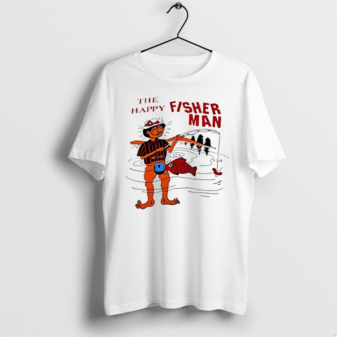 Original Fisher Man The Happy Graphic Tshirts Jpg Unisex T-shirt, Sweatshirt, Hoodie, Long Sleeve Tee - T-Shirt, Sweatshirt, Hoodie