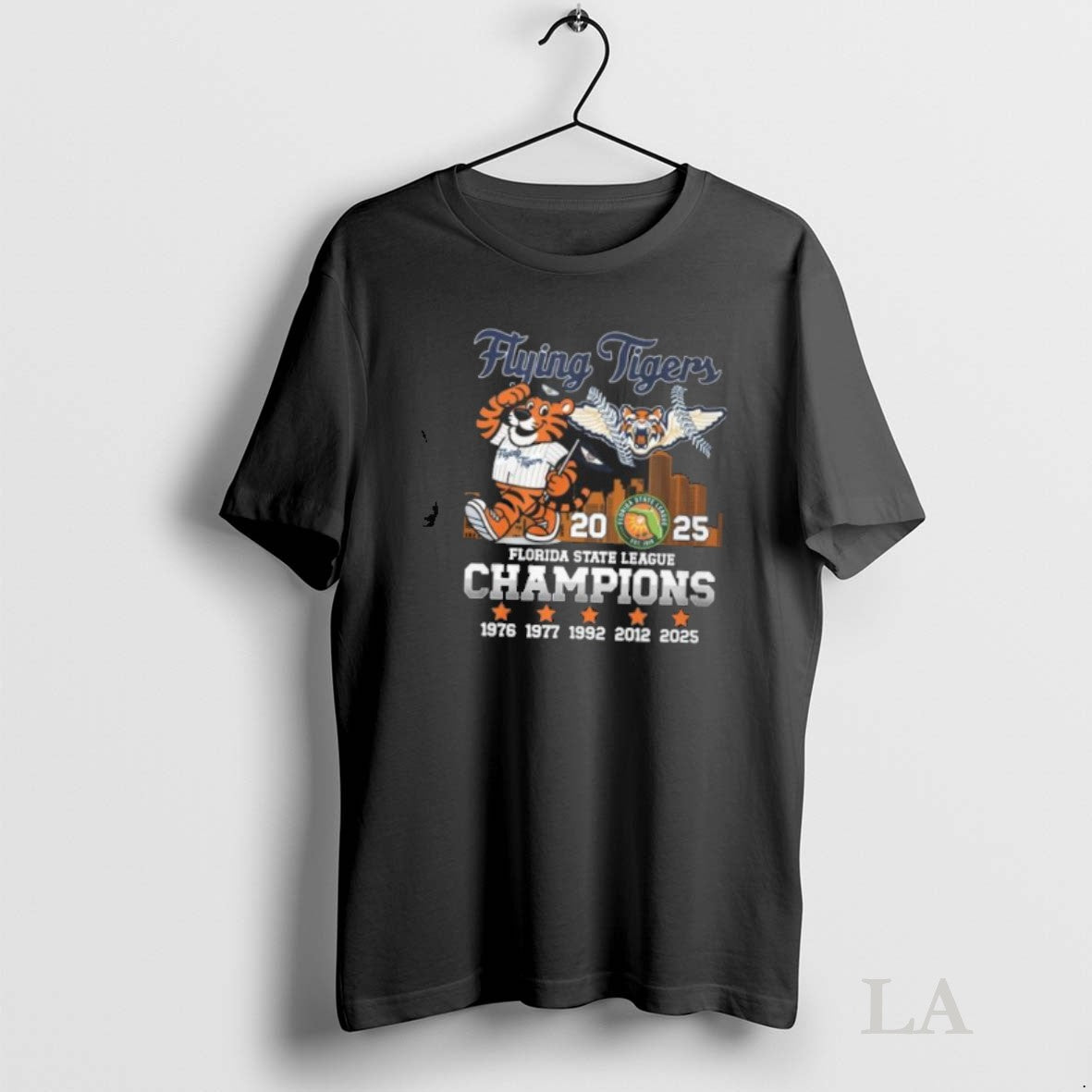 Original Flying Tigers Mascot 2025 Florida State League Champions Unisex T-shirt, Sweatshirt, Hoodie, Long Sleeve Tee - T-Shirt, Sweatshirt, Hoodie