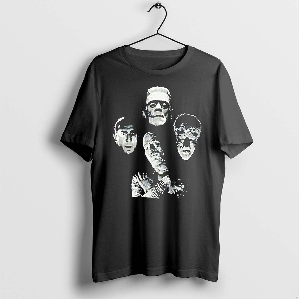 Original Frankenstein Dracula Mummy Wolf Man Universal Monsters Black Tshirts Unisex T-shirt, Sweatshirt, Hoodie, Long Sleeve Tee - T-Shirt, Sweatshirt, Hoodie