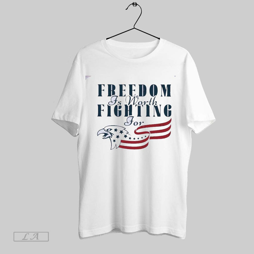 Original Freedom Is Worth Fighting For Charlie Kirk Patriot Unisex T-shirt, Sweatshirt, Hoodie, Long Sleeve Tee - T-Shirt, Sweatshirt, Hoodie