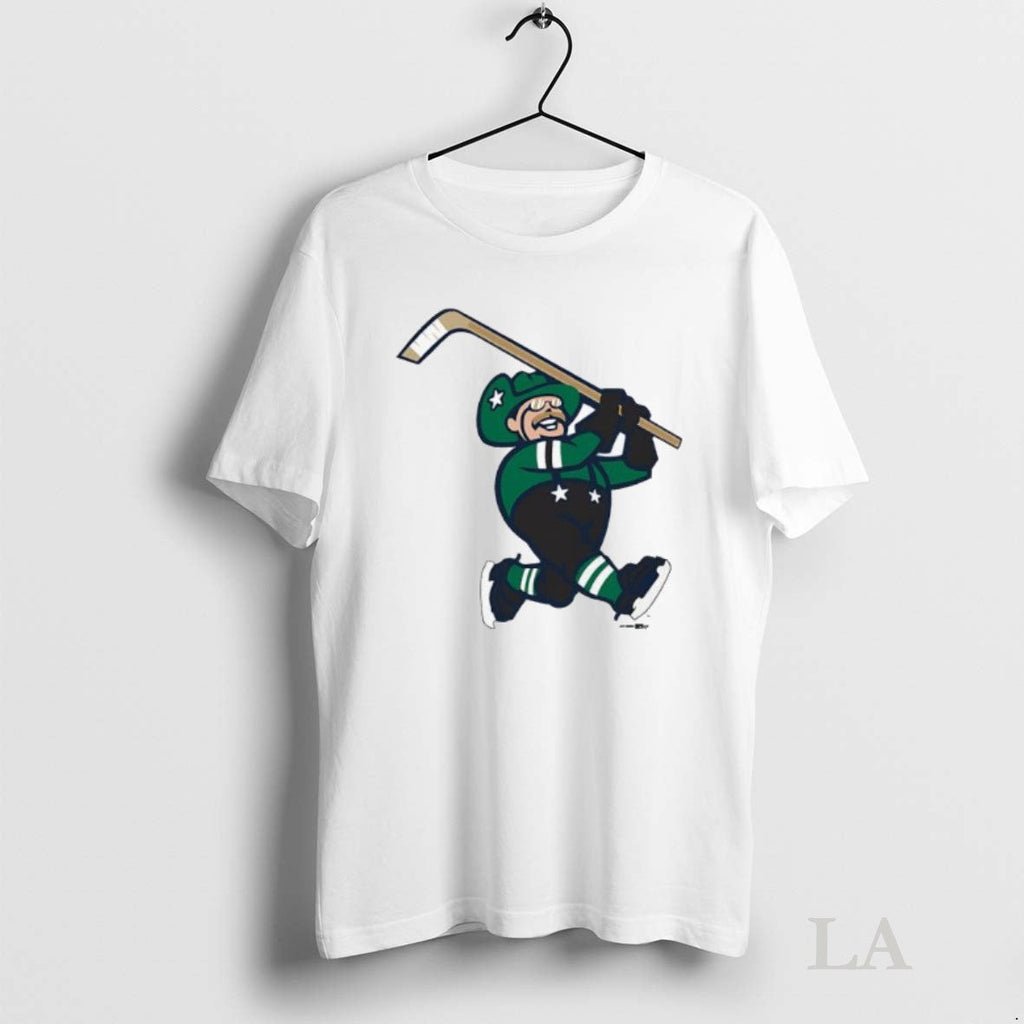 Original Frisco Roughriders Dallas Stars Night Mascot On Skates Youth Unisex T-shirt, Sweatshirt, Hoodie, Long Sleeve Tee - T-Shirt, Sweatshirt, Hoodie