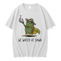 Original Frog We Water At Dawn Gardening Tshirts Jpg Unisex T-shirt, Sweatshirt, Hoodie, Long Sleeve Tee - T-Shirt, Sweatshirt, Hoodie