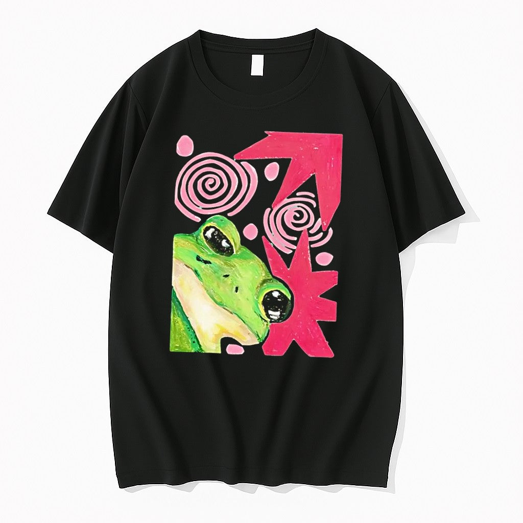 Original Frog Amphibian Vertebrate Chordate Animal Wildlife Ecosystem Planet Earth Black Tshirts - T-Shirt, Sweatshirt, Hoodie