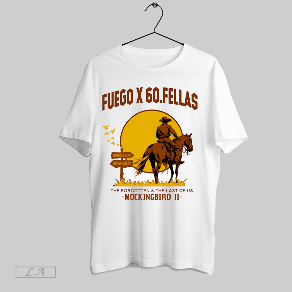 Original Fuego X 60 Fellas The Forgotten And The Last Of Us Mockingbird Ii Unisex T-shirt, Sweatshirt, Hoodie, Long Sleeve Tee - T-Shirt, Sweatshirt, Hoodie