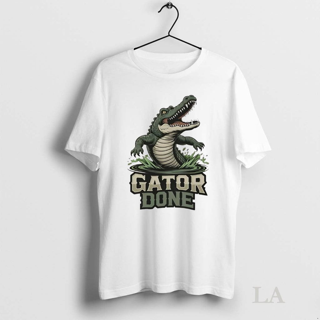 Original Gator Done Louisiana Swamp Unisex T-shirt, Sweatshirt, Hoodie, Long Sleeve Tee - T-Shirt, Sweatshirt, Hoodie
