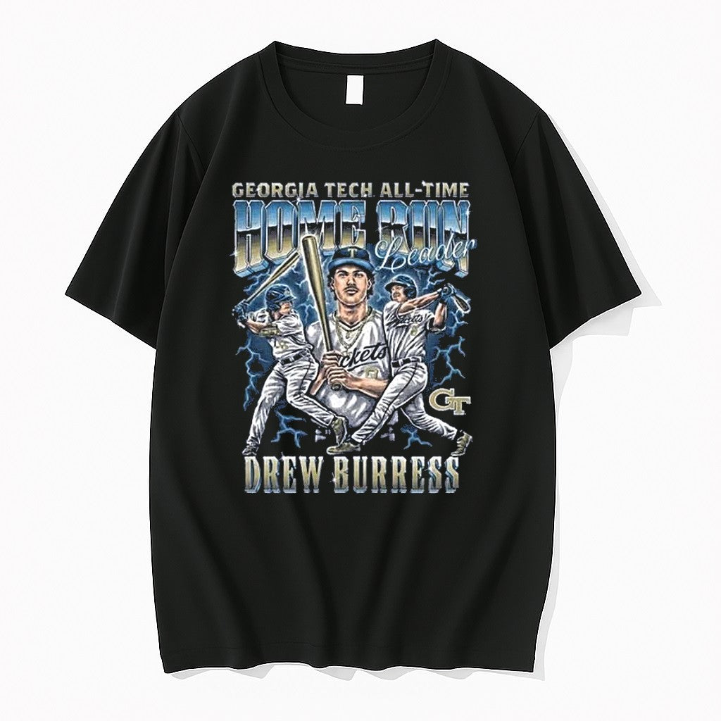 Original Georgia Tech All Time Homerun Leader Drew Burress 1 Tshirts Jpg Unisex T-shirt, Sweatshirt, Hoodie, Long Sleeve Tee - T-Shirt, Sweatshirt, Hoodie